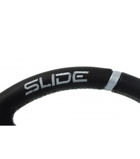 Steering wheel SLIDE 350mm offset:80mm Leather Silver