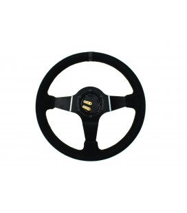 Steering wheel SLIDE 350mm offset:80mm Suede Black