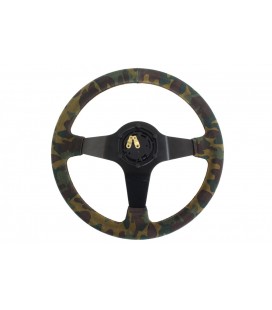 Steering wheel SLIDE 350mm offset:80mm Suede Camo