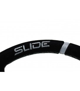 Steering wheel SLIDE 350mm offset:80mm Suede Silver