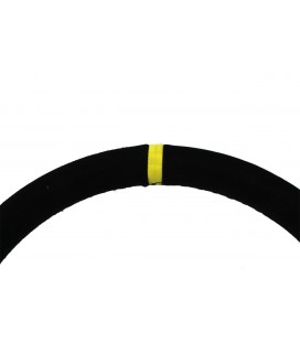 Steering wheel SLIDE 350mm offset:80mm Suede Yellow Strip