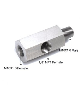 TurboWorks M10x1 oil pressure sensor adapter for 1/8" NPT