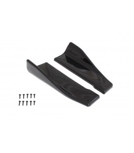 Universal Black Side Skirt Rocker Splitters Winglet Wings Canard Diffuser 35cm