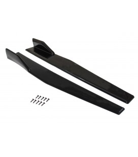 Universal Black Side Skirt Rocker Splitters Winglet Wings Canard Diffuser 75cm