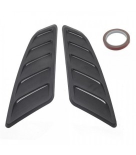 Universal Car Hood Louvers Black