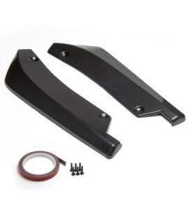 Universal Car Rear Bumper Lip Splitter Diffuser Chin Spoiler Canard Deflector Black 38,5CM