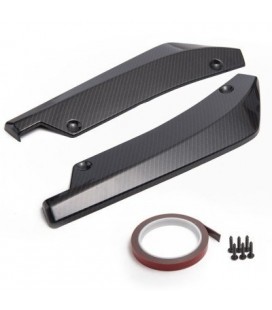 Universal Car Rear Bumper Lip Splitter Diffuser Chin Spoiler Canard Deflector Carbon 38,5CM