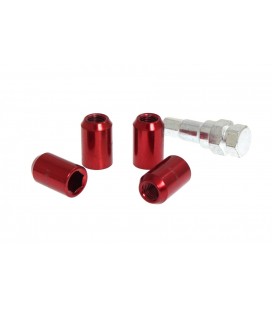 Wheel nut M12x1.25 L:32mm Red