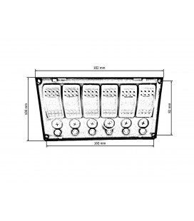 Switch 1224V IP68 (ON)-OFFx1, ON-OFFx5, 3B 5A, 2B 10A, 1B 15A