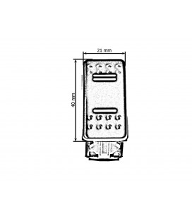 Jungiklis ON-OFF-ON 4PIN (mėlynas)