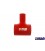 T Piece hose BlowOff TurboWorks Red 67mm 25mm