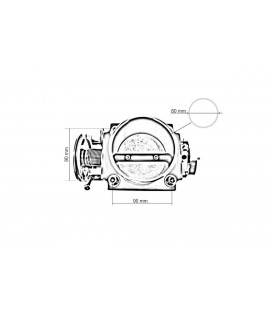 Throttle body Universal 80mm Silver