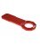 Towing bracket front red