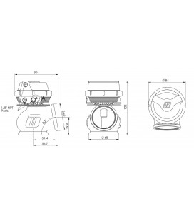 Turbosmart Wastegate Progate 50MM Gen V 0,5 Bar