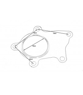 TurboWorks Turbo Gasket T03T04 5 screws