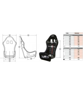 Fotel Sabelt Titan Max (GT-140 XL) FIA