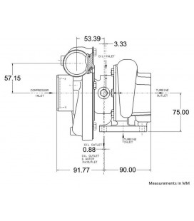 Garrett GT3071R Turbocharger Super Core (5002S)