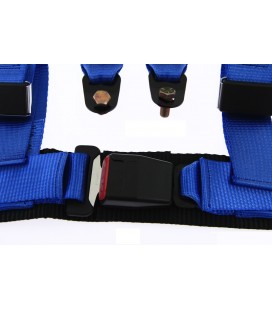 Racing seat belts 4p 2" Blue - Pro Sport