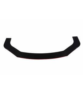 Universal front bumper splitter gloss black 3pcs.