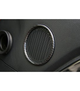 Carbon frame door speaker ring Ford Mustang 15-19