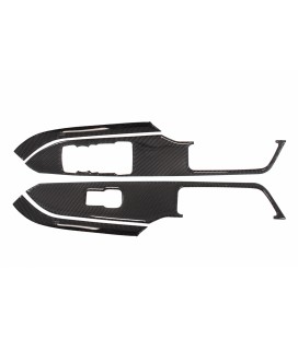 Carbon wrap window switch button panel Ford Mustang 15-19