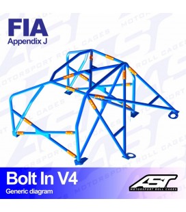 Roll Cage ALFA ROMEO 147 (Tipo 937) 3-doors Hatchback BOLT IN V4