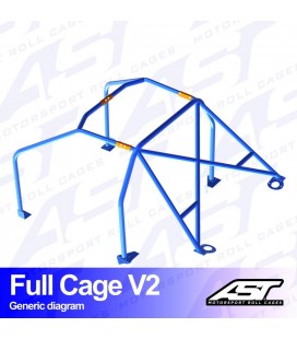 Roll Cage AUDI A3 / S3 (8L) 3-doors Hatchback FWD FULL CAGE V2