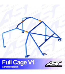 Roll Cage FORD Focus (Mk1) 3-doors Hatchback FWD FULL CAGE V1