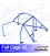 Roll Cage HONDA Integra (DB, DC) 3-doors Coupe FULL CAGE V2