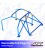 Roll Cage TOYOTA MR-2 (W20) 2-doors Roadster REMOVABLE FULL CAGE V3