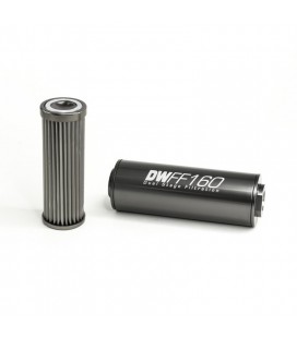 DeatschWerks Universal in-line fuel filter 10 micron AN10 160mm