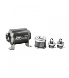 DeatschWerks Universal in-line fuel filter 40 micron AN6 70mm