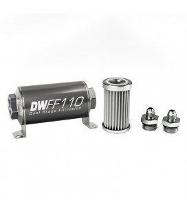 DeatschWerks Universal in-line fuel filter 5 micron AN6 110mm