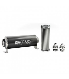 DeatschWerks Universal in-line fuel filter 5 micron AN8 160mm