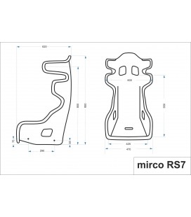 MIRCO RS7 FIA sportinė sėdynė su homologacija
