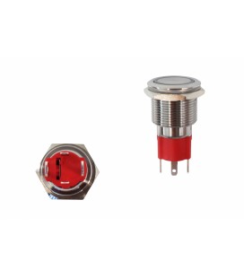 Switch 304SS 10A 19mm ON-OFF Red