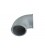 Cast aluminium elbow 90deg 102mm