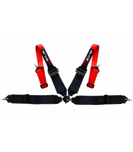 Racing seat belts SLIDE Quick 4p 3" Red-Black