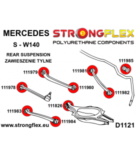 116250B: Full suspension polyurethane bush kit