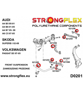 026239A: Full suspension bush kit SPORT