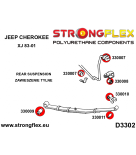 330008B: Rear anti roll bar end link bush