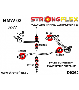 031980A: Front tie bar to chassis bush SPORT