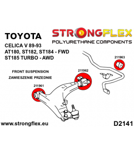 216263A: Full Suspension bush kit SPORT