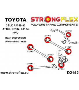 216263A: Full Suspension bush kit SPORT