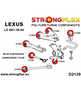 216257A: Full Suspension bush kit SPORT