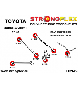 211964B: Rear trailing arm bush