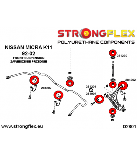 286057B: Full suspension bush kit