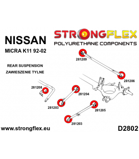 286057B: Full suspension bush kit