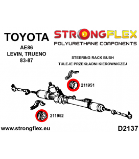 211952A: Steering rack bush SPORT