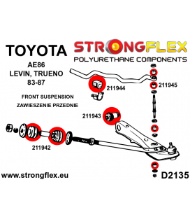 211943A: Front lower arm bush SPORT